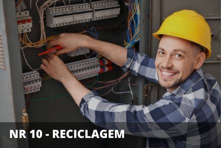 NR 10 – SEGURANÇA EM SERVIÇO COM ELETRICIDADE – BÁSICO RECICLAGEM